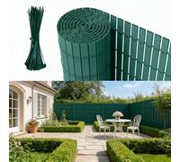 Ferzone Canisse PVC 200x500cm Brise Vue, Canisse PVC Corrosion et Aux Intempéries, Brise Vue Balcon Renforcement, Canisses Anti-moisissure Résistant aux UV, Intimité pour Jardin Terrasse (Vert)
