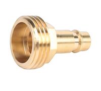 Fesjoy Adaptateur de Tuyau à Connecteur Rapide Polyvalent en Laiton pour Tuyau D'arrosage de 3/4 Pouces, Buse Baignoire Douche RV, Kit D'installation Facile