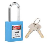 Fesjoy Cadenas de sécurité pour Poutre en Acier, 3,8 Cm, Durable (Blue) | Nylon haute résistance, adapté au transport, résistant aux différences de température, comprend 2 clés