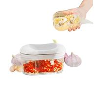 Fesjoy Hachoir Alimentaire Manuel, Matériau de Haute qualité, Lames Tranchantes, Facile à Nettoyer pour Mini Hachoir, Piments, Fruits, Outil de Cuisine (Gris)