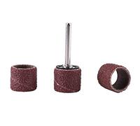 Fesjoy Kit de Ponçage à Tambour avec 100 Manchons, 80 (Large sandpaper | Résistant à l\'usure, dissipation thermique, convient aux outils électriques 1/8\", idéal pour le bois, le métal et la