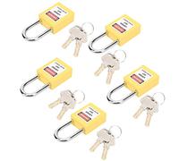 Fesjoy LOTO Cadenas, Poutre en Acier 38mm, Construction en Nylon PA | Conception renforcée, Étiquette inscriptible, Résistant aux chocs, Pour l\'industrie pétrolière, Pour le transport nu ire