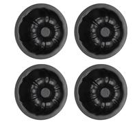Fesjoy Moule à Mini Flan, Moule à Gâteau de 4 Pouces | Résistance aux hautes températures, idéal pour les boulangers amateurs, utilisation polyvalente