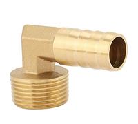 Fesjoy Raccord coudé en Laiton à Embout barbelé, 3/4" Mâle (1) | Laiton de haute qualité, résistant à la corrosion, connecteur pour tuyaux, remplacement facile