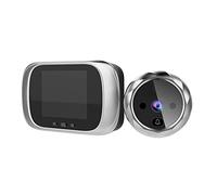 Fesjoy Sonnette sans fil d'extérieur pour écran 2,8 Vidéo Doorbell Vidéophone Sonnette sans fil
