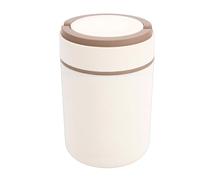 Fesjoy Tasse à Soupe Isotherme pour Petit-déjeuner - Gardez Vos Aliments au Chaud Pendant de Longues Périodes - Design Facile à Nettoyer - Idéal pour les Repas en Déplacement (Marron avec 1