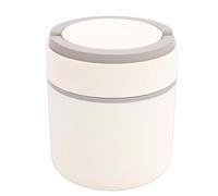 Fesjoy Tasse à Soupe Isotherme pour Petit-déjeuner - Gardez Vos Aliments au Chaud Pendant de Longues Périodes - Design Facile à Nettoyer - Idéal pour les Repas en Déplacement (Grise)