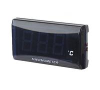 Fesjoy Thermomètre Numérique de Température D'eau pour Motos (Green | Ajustement universel, écran LCD rétroéclairé, plage de mesure 0-120 ℃