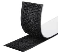 Fesoar Scratch Autocollant Double Face, Rubans Adhésifs, Bande Agrippantes Adhésives, Hook Loop Bande pour Tous Les Types D'installations Cadre Photo (Noir, 20 mm x 8 m)