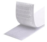 Fesoar Scratch Autocollant Double Face, Rubans Adhésifs, Bande Agrippantes Adhésives, Hook Loop Bande pour Tous Les Types D'installations Cadre Photo (Blanc, 30 mm x 3 m)