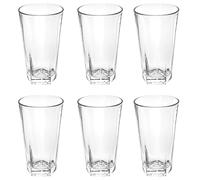 FESTA ITALIA Verres à eau hauts en verre, lot de 6, 370 ml | Format haut pour eau, jus, limonade, long drinks et cocktails - compatibles lave-vaisselle
