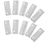 FESTFENDS 10 Pièces Lame de Rechange Bord Dentelé pour Coupeuse de Ruban Adhésif en Fer Argenté, Changement de Lame Simple, Précision Adaptée au Bureau et Entrepôt