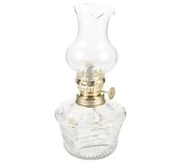 FESTFENDS 1ensemble Lampe à Pétrole Vintage Verre Transparent Lampe à Huile Décorative pour Maison Rétro pour Ambiance Éclairage de Table Élégant et Pratique pour Décoration Intérieure