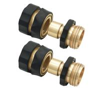 FESTFENDS 2 Paires de raccords Rapides pour Tuyau d'arrosage 3/4 Pouce : connecteur Robuste pour Tuyau d'arrosage - Adaptateur à dégagement Rapide mâle et Femelle pour Robinet et arroseur