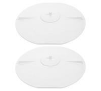 FESTFENDS 2 Pièces Couvercle avec Structure Solide et Surface Lisse Facile à Nettoyer de Skimmer Rond en Abs Blanc Protection Anti-éclaboussures Renforcée pour Piscine Enterrée
