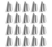 FESTFENDS 20pcs Protège-doigts en Acier Inoxydable Découpe Cueillette de Légumes, Couvercle Métallique Protecteur D’ongles, Cuisine