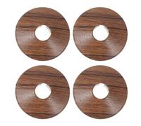 FESTFENDS 4 Pièces Cache-tuyau Rond en Plastique 5,5x5,5x1,5 Cm pour Base de Robinet, Couverture Décorative et Facile D'entretien Cuisine et Projets D'amélioration Maison