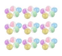 FESTFENDS 50 Pièces en Plastique Vides Rondes de 70mm pour Machines à Bonbons, Design Translucide Macaron, Grosse Capacité, pour Activités Parent-garçon et Filles et Jeux DIY