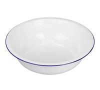 FESTFENDS Bassine Confiture en Émail Vintage Blanc, Grosse Capacité et Facile à Nettoyer, pour Laver Légumes et Tâches Ménagères