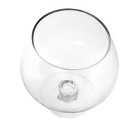 FESTFENDS Bocal Poisson en Verre Transparent Surface Lisse Bavures, Aquarium Décoratif pour Bureau ou Maison, Vase pour Plantes et Poissons