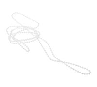 FESTFENDS Chaîne de Store Enrouleur Perlée Blanche pour Stores à Corde Résistante et Facile à Utiliser pour Rideaux de Bureau et Maison Accessoires de Réparation