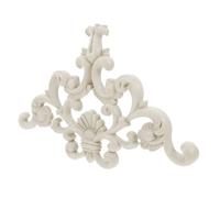 FESTFENDS Décoration Murale Adhésive en Pvc Beige Motif Floral Sculpté, Applique Décorative pour Plafond, Entretien Minimal et Style Européen Élégant pour Tout Intérieur