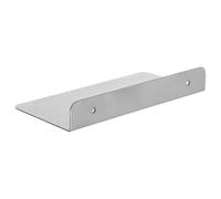 FESTFENDS Étagère Murale Flottante Étagère Décorative pour Salon, L, Acier Inoxydable, Argenté, Support Robuste, Gain de Place, Installation Facile, pour Jardinière et Statue, la Cuisine