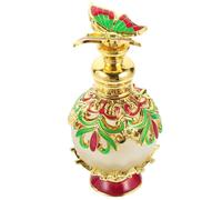 FESTFENDS Flacon d'emballage de Parfum en Verre 15ml Vide Design Délicat Style Moyen-Orient pour Artisanat Décoratif et sous-Flacon D'essence Couleur Aléatoire