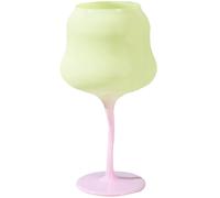 FESTFENDS Gobelet en Cristal Vert Léger Capacité Modérée Design Unique et Style Charmant pour Fête et Décoration Intérieure