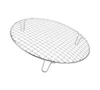 FESTFENDS Grille de Barbecue Ronde en Acier Inoxydable 30,5cm Pieds 5cm, Grille à Mailles pour Cuisson Uniforme, Plat à Rôtir Portable pour Barbecue Charbon et Camping en Extérieur