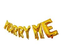FESTFENDS Kit 2 Ensembles de Ballons Lettres Marry Me en Aluminium pour Décoration de Mariage, Fête Spéciale, 16 Pouces, Décoration Extérieure Élégante