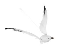 FESTFENDS Ornement Suspendu de Mouette Decoration Noire en Mousse, Décor Créatif pour Balcon et Pelouse, Modèle Réaliste pour Décoration de Mariage