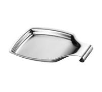 FESTFENDS Porte-cuillère en Acier Inoxydable 304 Argenté, Organiseur de Vaisselle Facile à Nettoyer Support Mural Cuisine, Plateau de Rangement Arc-shaped pour Ustensiles