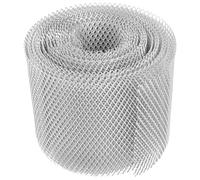 FESTFENDS Rouleau de Treillis en Alliage D'aluminium pour Gouttière Argenté, Couvre-gouttière 15cm X 600cm, Protection Blocage et Feuilles pour Drain de Toit