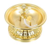 FESTFENDS Support de Lampe à Huile en Alliage Or Vintage pour Maison et Bureau, Accessoire Bouddhiste Relaxant Design Charmant et Solide