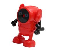 FESTFENDS Taille-crayon Manuel Scolaire Robot Cartoon Rouge en Plastique et Fer, Simple Opération, pour École et Bureau, Étudiants et Garçon et Filles