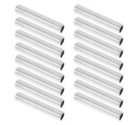 FESTFENDS Tige Filetée Creuse M10 Installation Facile 20pcs en Métal Galvanisé Tube Creux Argenté pour Lampe pour Éclairage Intérieur et Extérieur