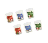 Festival 6 pièces ensemble de bougies parfumées en cire de soja coffret bougie à combustion longue arômes multiples célébration de la maison noël boîte-cadeau de cire de soja
