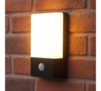 Festive Lights Applique murale de sécurité rechargeable par USB de 18,5cm avec détecteur de mouvement et kit de montage polyvalent à suspendre 60 LED SMD Lampe de camping (Plat)