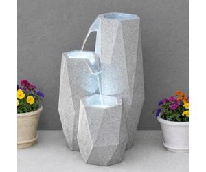 Festive Lights Fontaine solaire blanche en cascade LED, SL122