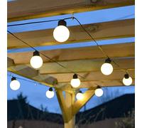 Festive Lights Guirlande Lumineuse 10 Ampoules LED à Piles Décoration Guinguette 4,50 mètres