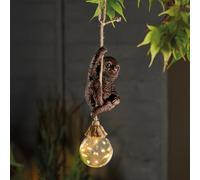 Festive Lights - Lampe solaire en forme de paresseux de jardin à suspendre avec 12 LED blanc chaud - Décoration d'extérieur résistante aux intempéries - IP44 - Caractéristique décorative pour arbres