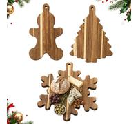 Festive Wooden Cutting Board Decorative Appetizer Serving Tray for Home