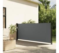 Festnight Auvent latéral rétractable 140x300 cm Store Brise Vue Jardin Retractable Store latéral Enroulable Brise Soleil Paravent Exterieur Opaque-Anthracite-140 x 300 cm
