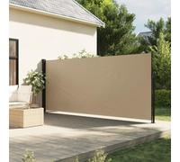 Festnight Auvent latéral rétractable 160x300 cm Store Brise Vue Jardin Retractable Store latéral Enroulable Brise Soleil Paravent Exterieur Opaque-Beige-160 x 300 cm