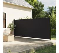 Festnight Auvent latéral rétractable 180x500 cm Store Brise Vue Jardin Retractable Store latéral Enroulable Brise Soleil Paravent Exterieur Opaque-Noir-180 x 500 cm