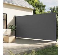 Festnight Auvent latéral rétractable Paravent extérieur Auvent Rétractable Brise Vue Rétractable pour Jardin, Balcon, terrasse-Anthracite-200 x 500 cm