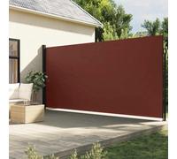 Festnight Auvent latéral rétractable Paravent extérieur Auvent Rétractable Brise Vue Rétractable pour Jardin, Balcon, terrasse-Marron-220 x 500 cm