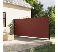 Festnight Auvent latéral rétractable Paravent extérieur Auvent Rétractable Brise Vue Rétractable pour Jardin, Balcon, terrasse-Marron-180 x 600 cm