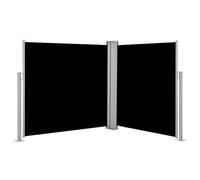 Festnight Auvent Latéral Rétractable Store Latéral Extérieur Noir 120 x 600 cm